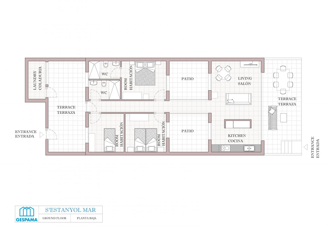 Apartamento en S´Estanyol - Precioso apartamento frente al mar