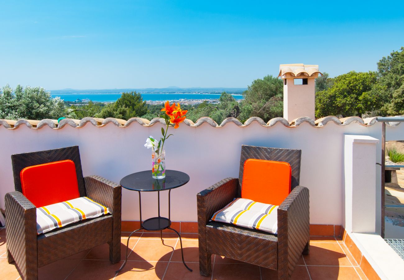 Villa en Alcúdia - V. Sa Rota, pool and sea views in Alcudia