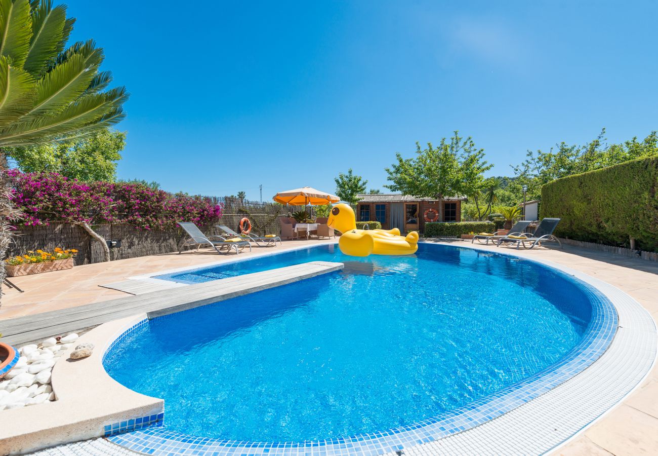Villa en Selva - V. Finca Son Macia, pool and mountains
