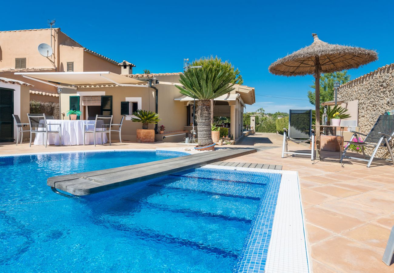 Villa en Selva - V. Finca Son Macia, pool and mountains