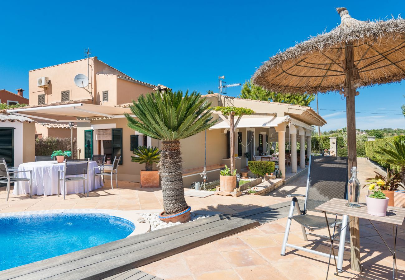 Villa en Selva - V. Finca Son Macia, pool and mountains