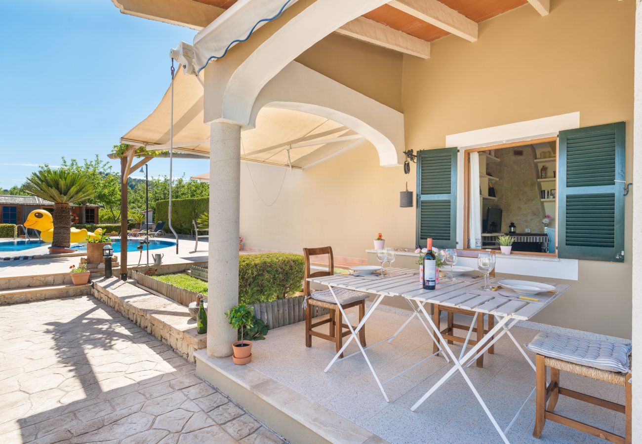 Villa en Selva - V. Finca Son Macia, pool and mountains