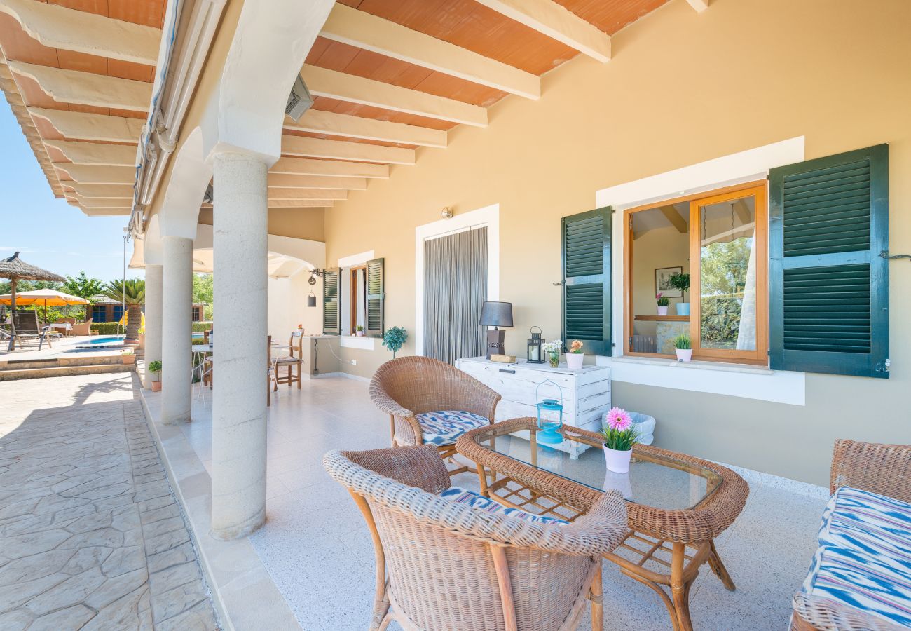 Villa en Selva - V. Finca Son Macia, pool and mountains