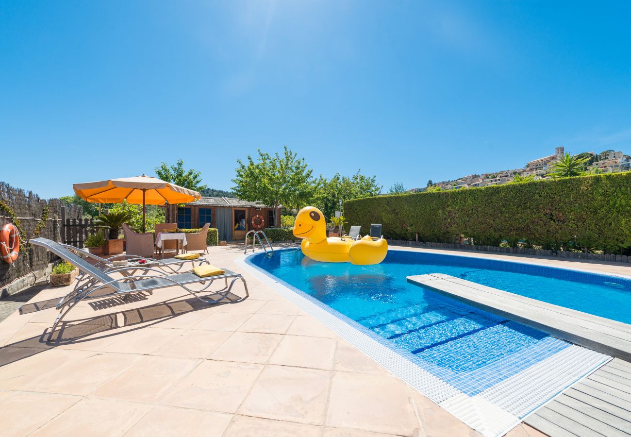 Villa en Selva - V. Finca Son Macia, pool and mountains