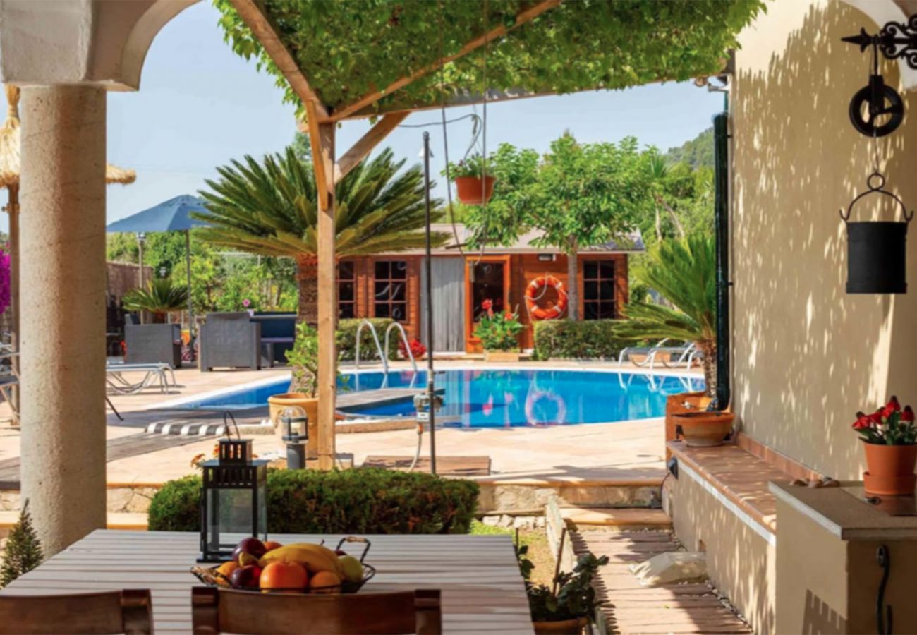 Villa en Selva - V. Finca Son Macia, pool and mountains