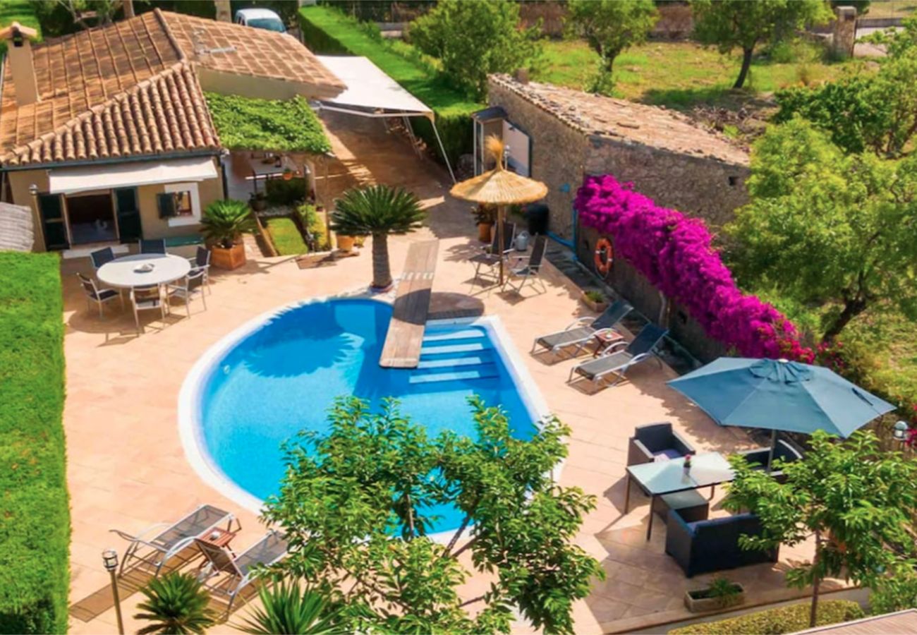 Villa en Selva - V. Finca Son Macia, pool and mountains